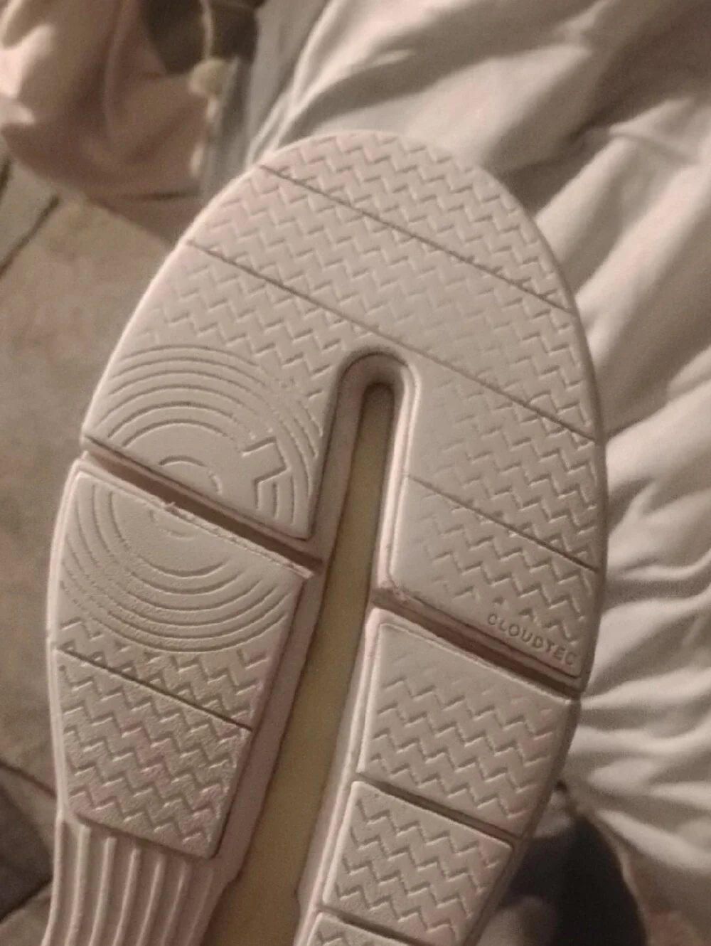 On Running The Roger Navy And White With Yellow Accents Size 11.5